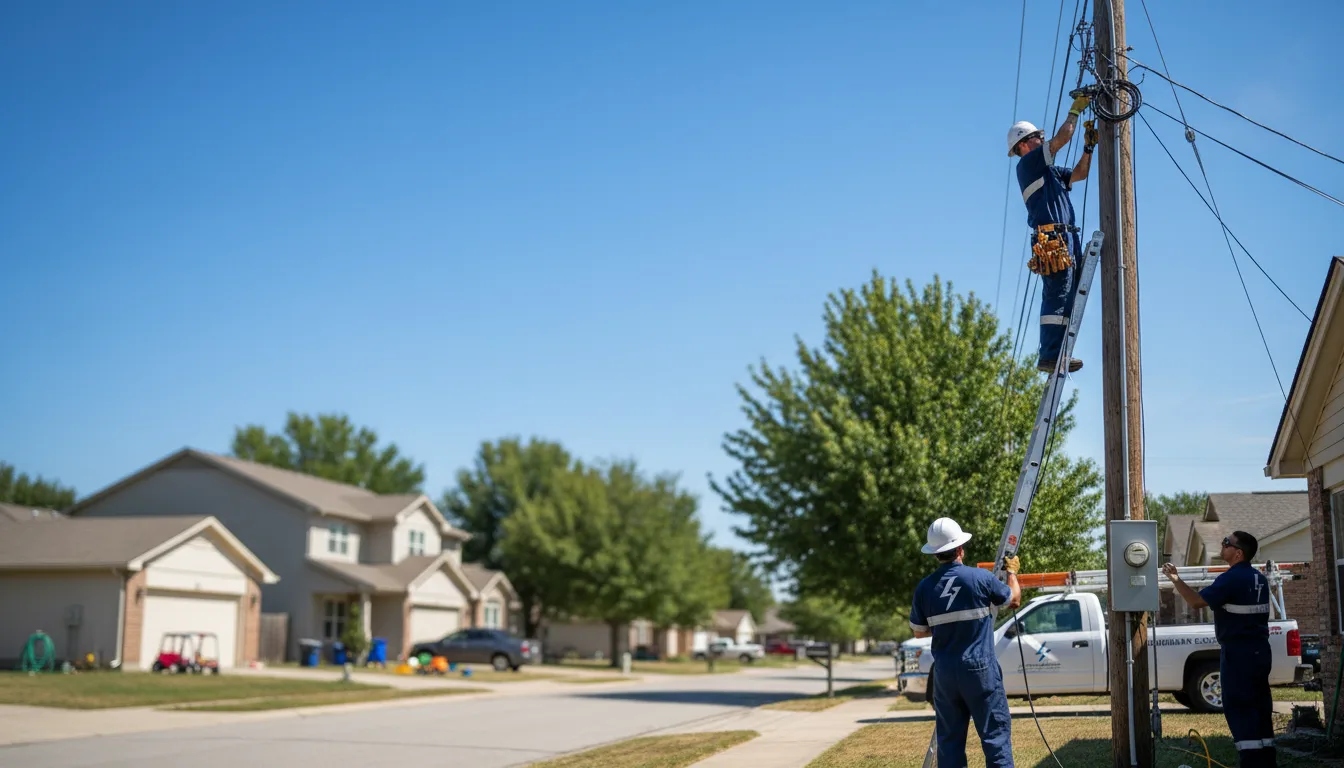 Residential electrician providing installation services in Kimberly, WV